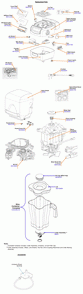 Diagram Diagram and Parts List for HBH850-FRA-P  Hamilton Beach Blender